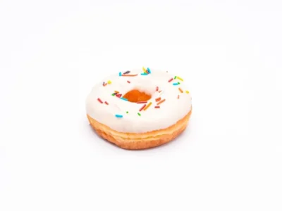 Vanilla Icing Donut